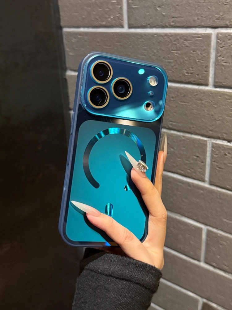 Magnetic Matte Phone Case For Iphone 16 Pro Max Starry Orange_voghion.com