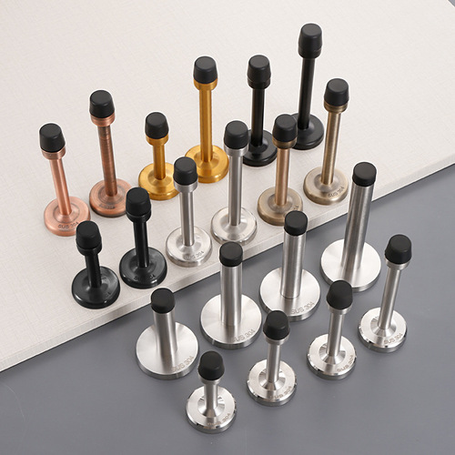304 stainless steel door top anti-theft door anti-collision door touch glass rubber door stop extended door stopper no punching door stop