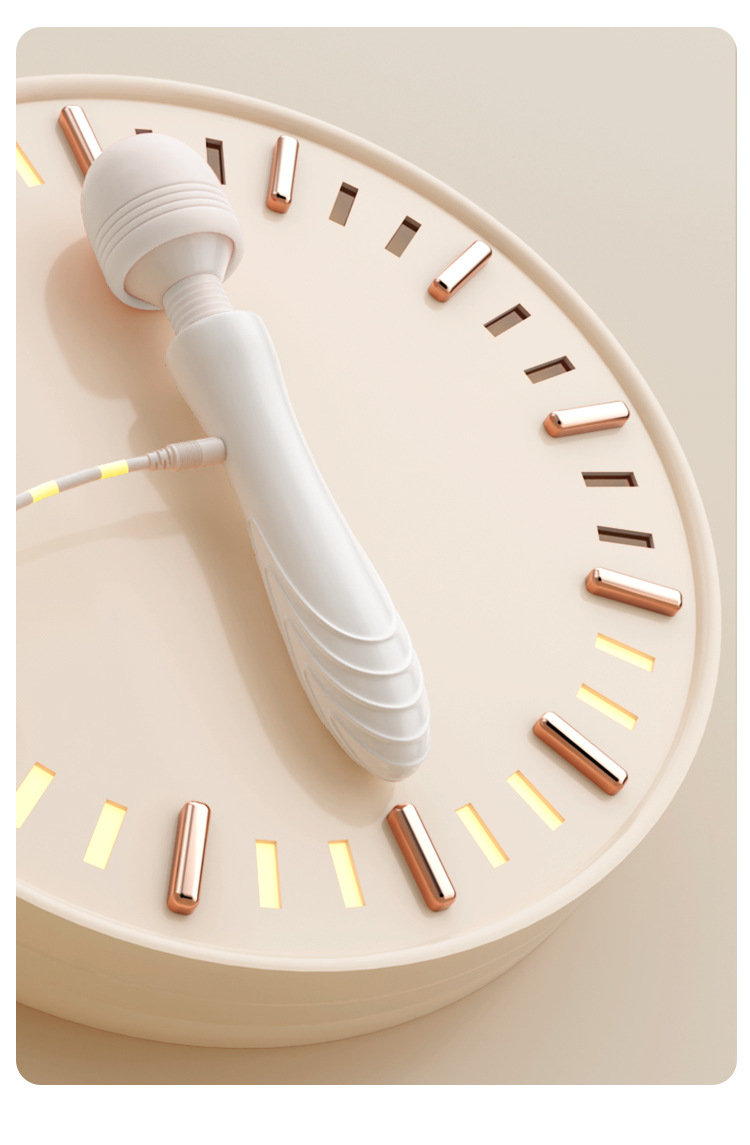 Jiuai Vibrating Massager for Women, Dual-Vibration Electric Wand, ABS, White — detail image 35
