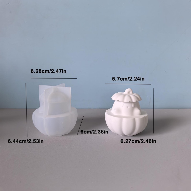 万圣节系列表情南瓜南瓜幽灵香薰蜡烛模具石膏摆件模具|undefined