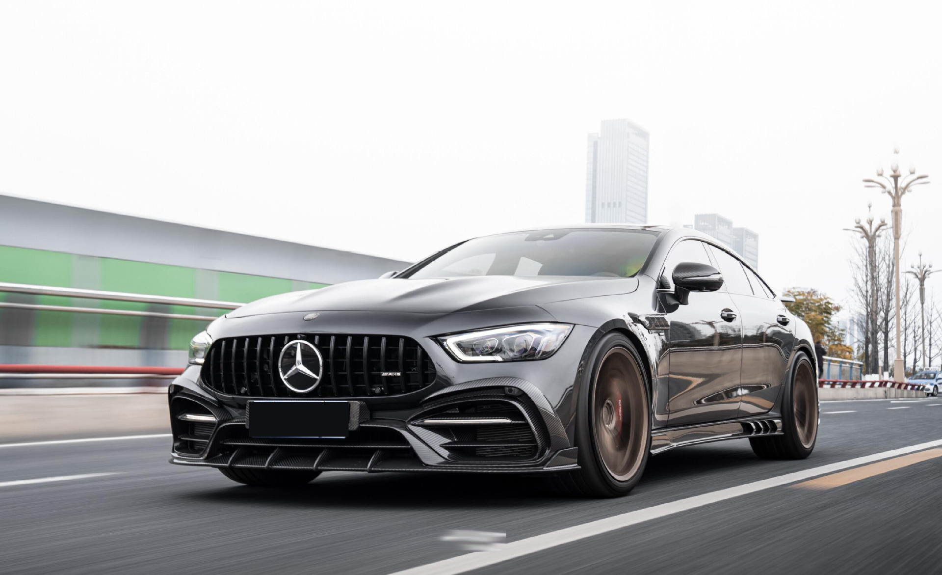 Tc Style Modified Body Kit for Mercedes Amg Gt50 Gt53 Gt63S Upgraded Shark Kit Dry Carbon