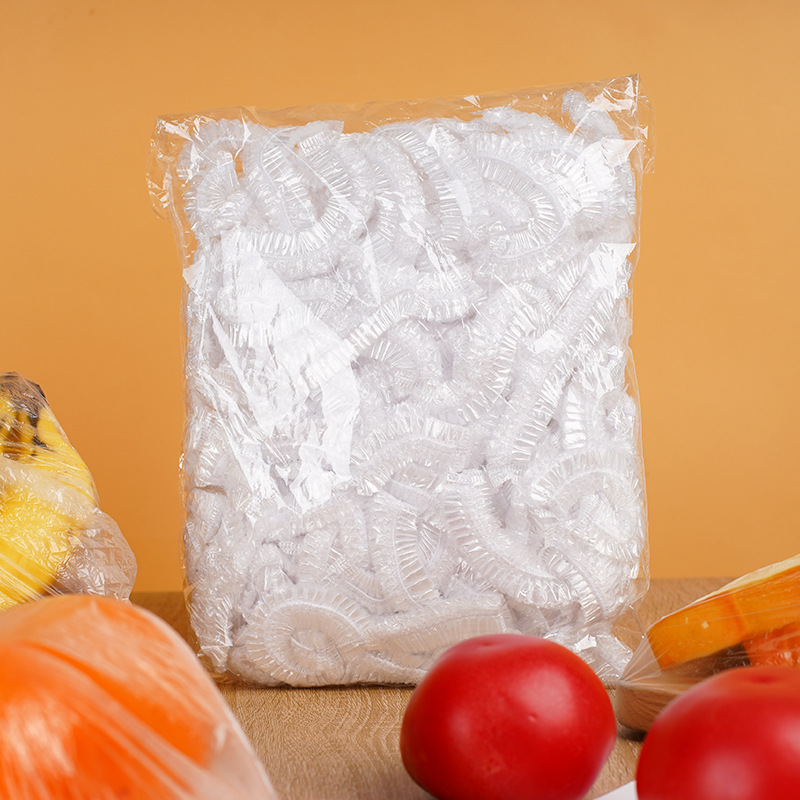 Envoltura de plástico desechable refrigerador alimentos engrosados cubierta de mantenimiento fresco bolsa de cubierta de mantenimiento fresco elástico para el hogar de grado alimenticio al por mayor