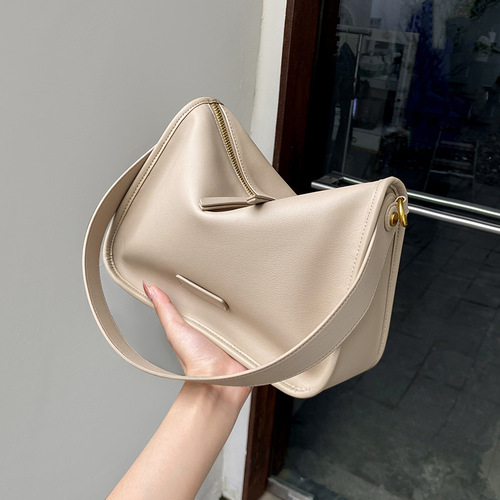 Nalandu bag 2024 new baguette armpit bag women's high-end pillow bag crossbody bag genuine leather women's bag single shoulder