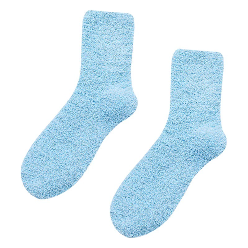 22 цвета плоские женские носки коралловые флисовые домашние носки для пола утолщенные наполовину бархатные осенне-зимние плюшевые носки оптом