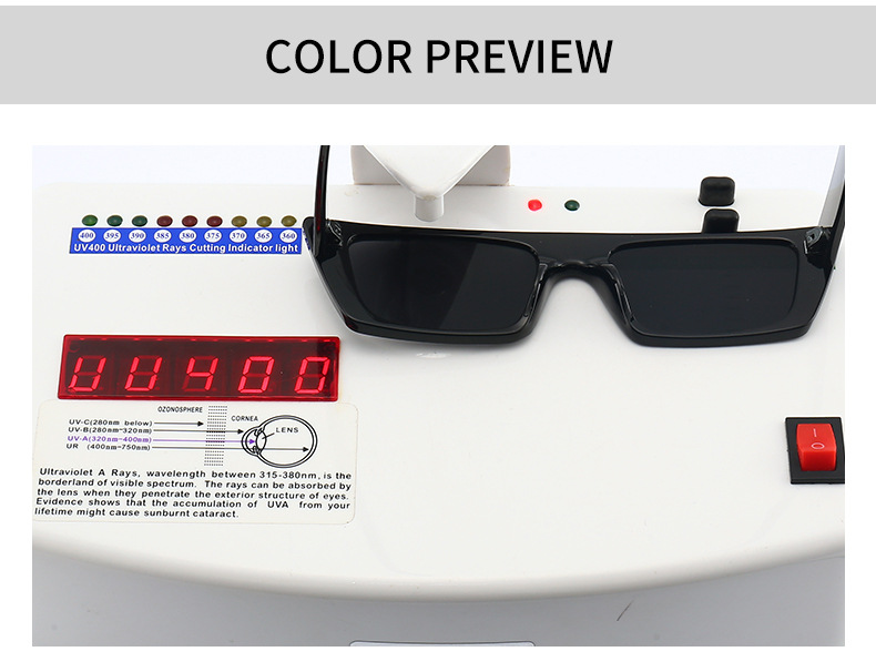 European And American Solid Color Trend Retro Fashion Sunglasses display picture 3