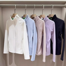 户外防风加厚保暖运动外套女秋季弹力修身显瘦百搭时尚加薄绒卫衣