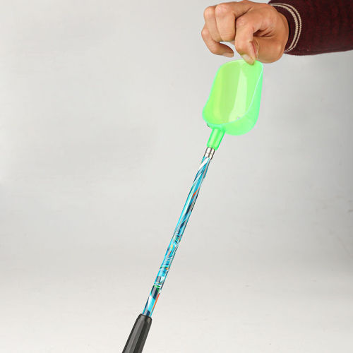 Bait throwing spoon, retractable stainless steel nest making spoon, fiberglass bait spreading spoon, fishing nest making device, fishing gear small accessories