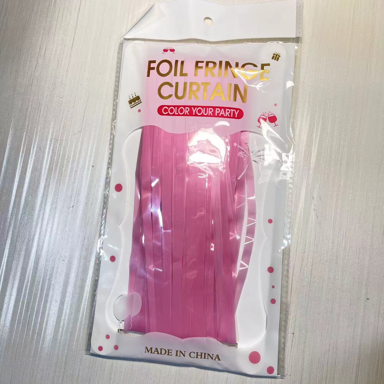 1*2 M 1,6 seda gruesa macaron lluvia cortina borla boda decoración de fondo