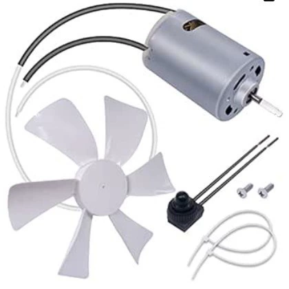 Спотовая поставка 6 дюймов белый RV вентилятор вытяжной лопасти с 12V D осью для замены автофургона