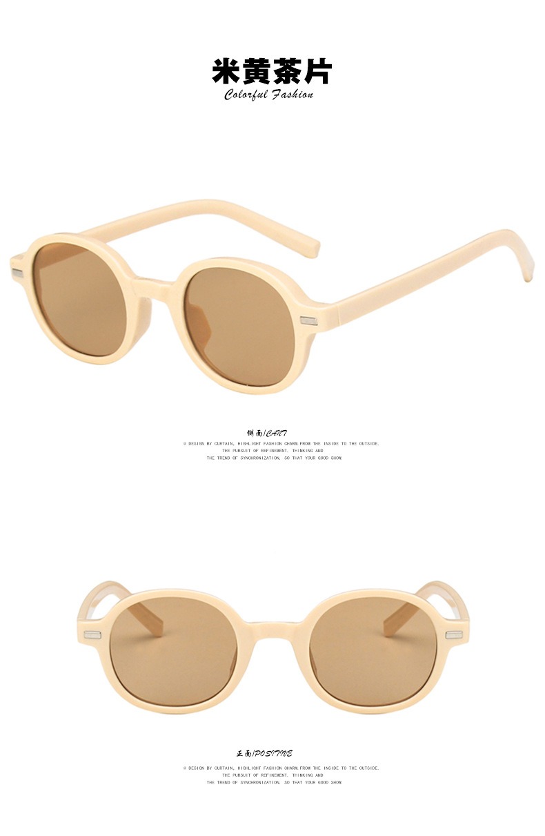 Reisngel ovale Sonnenbrille 2022 neue Modepersnlichkeit RetroSonnenbrille Grohandelpicture4