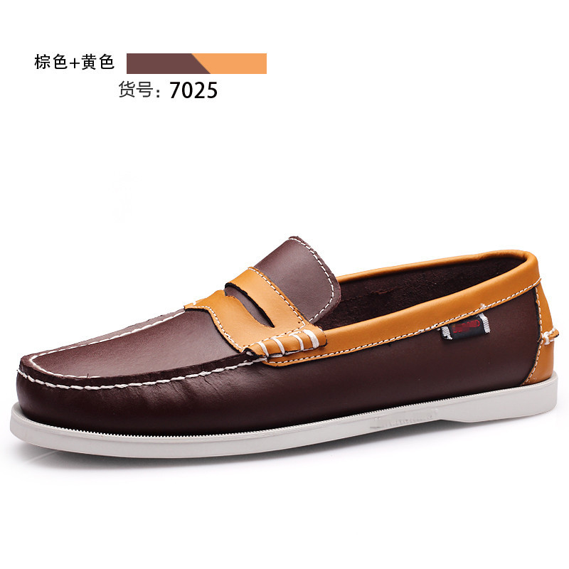 Zapatos transfronterizos para hombres, comercio exterior, zapatos de vela de gran tamaño, versión coreana para hombres, conducción de moda, zapatos de guisantes, zapatos casuales, zapatos de cuero, AliExpress para hombres