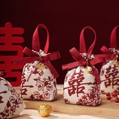 結婚式のキャンディーバッグ、結婚式のキャンディーギフトボックスバッグ、結婚式のお土産、ゲスト用キャンディーバッグ、ポータブルキャンディーバッグ