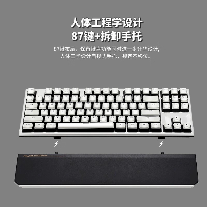 X3 проводной/беспроводной 2.4G двухрежимный электрический механический игровой клавиатур 87 клавиш PBT клавиши Kaihua BOX новый ось