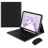 Black keyboard, mouse charging