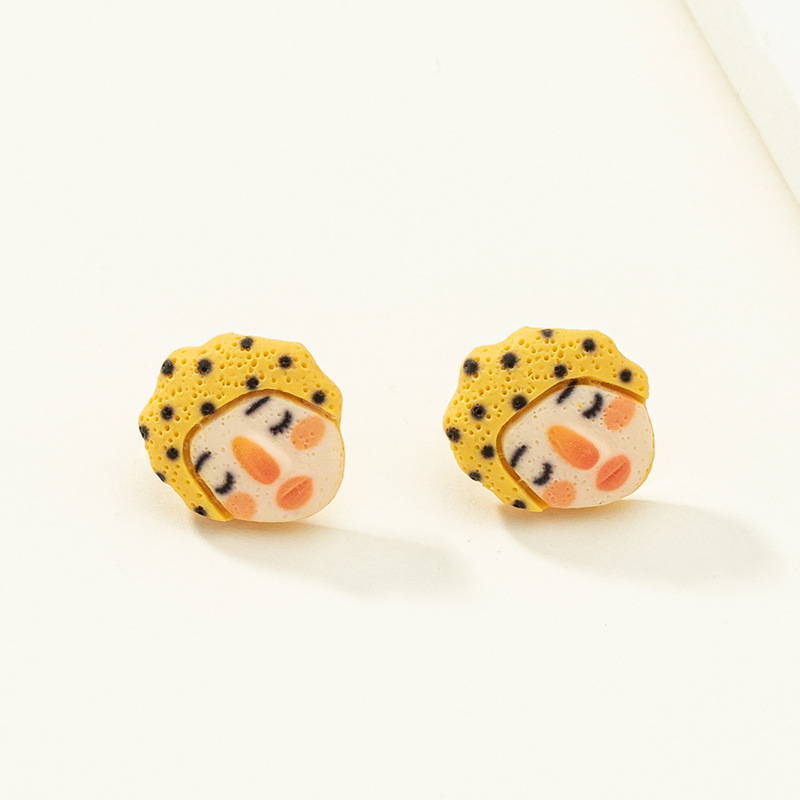 Cartoon Creative Funny New Resin Cute Earrings display picture 19