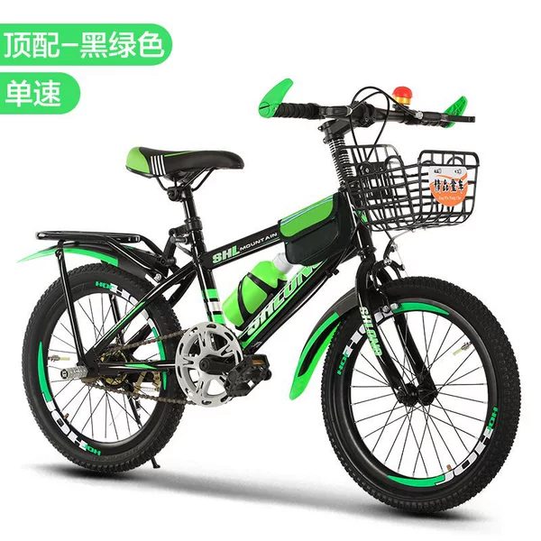 Black and green single-speed high-end basket rear seat-18 inches-others