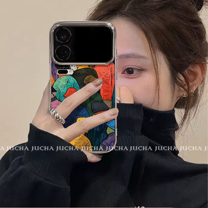 Suitable for Xiaomi 17Ultra Mobile Phone Case, High-Looking and Stylish, Xiaomi15Pro, Stain-Resistant, 14-Proof Against Falls, Colorful Characters
