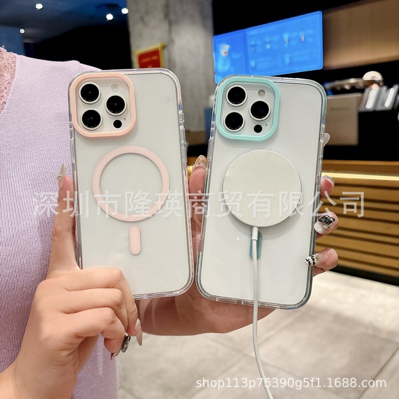 Apple 16ProMax 携帯電話ケース 2 色アクリル透明 16Pro 磁気 iPhone17 ハイエンドに適しています。|undefined