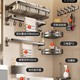 Upgraded six-piece set a (multi-hook 60+triangular basket*2+tissue box+toilet brush+towel bar+row hook)