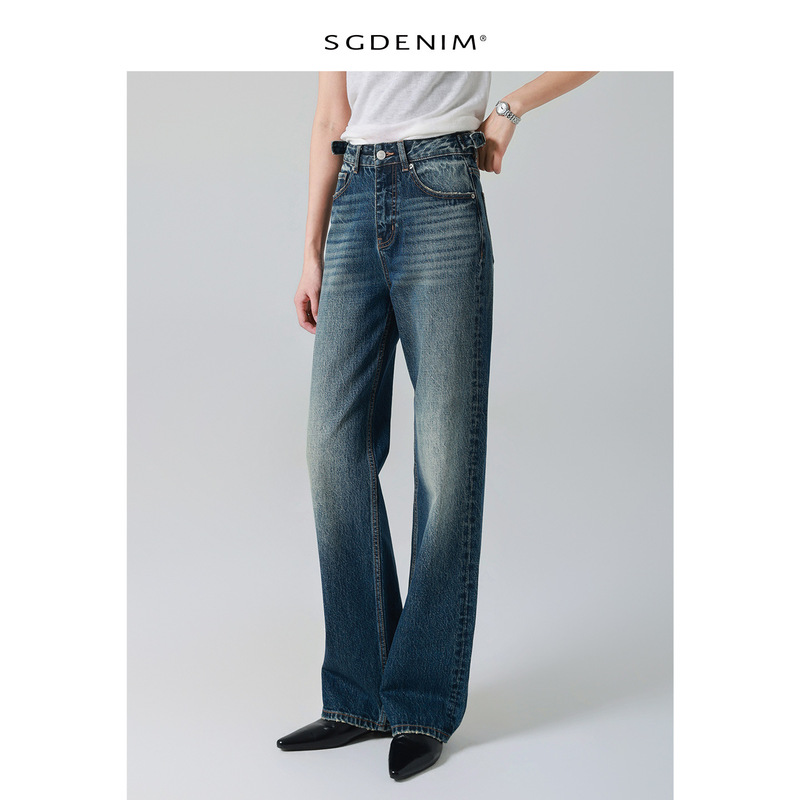 【Affordable Alternative to Big Brands】Paris Style/Women's Slim Straight Jeans 2026 Spring New Collection