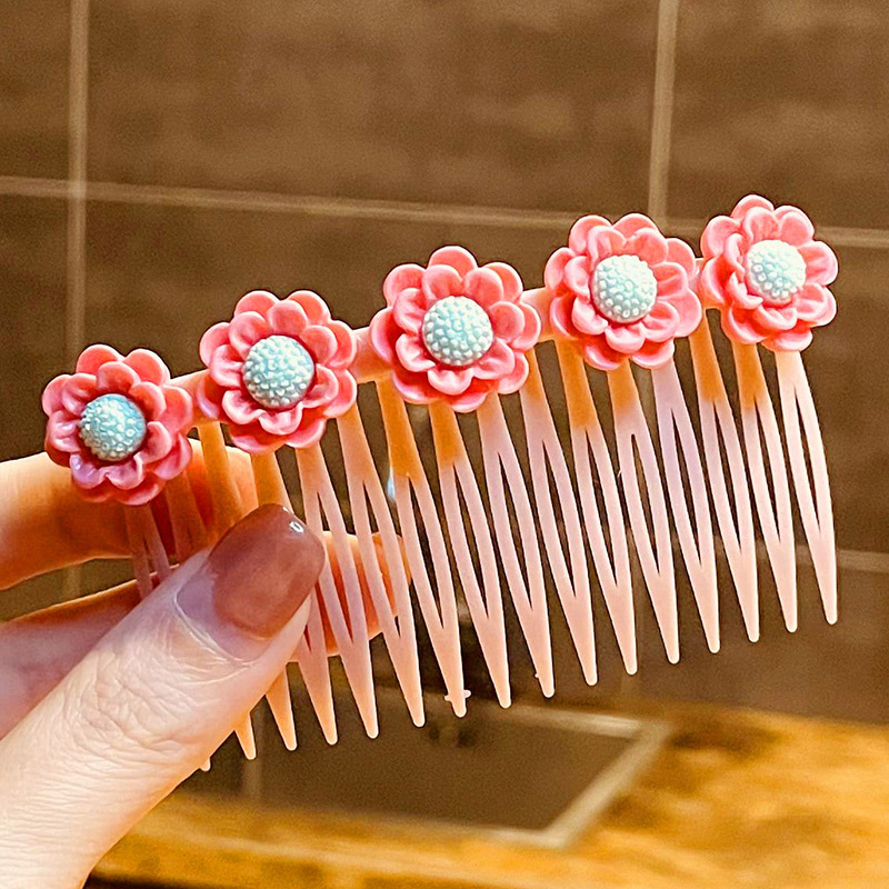 2022 nuevo estilo pelo roto artefacto peine para el cabello niños niña insertar peine accesorios para el cabello flequillos de niña acabado tocado de horquilla de verano