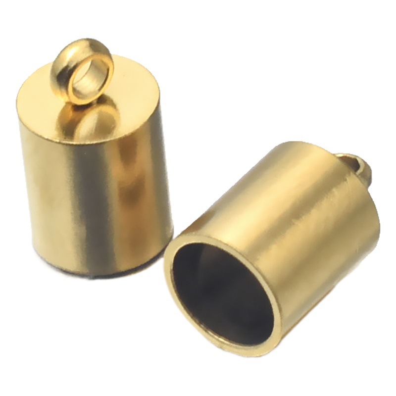 Cadena de cubo de acero inoxidable hebilla de cuerda de cuero hebilla de conexión de cuerda DIY pulsera tobillera accesorios de joyería hechos a mano en stock