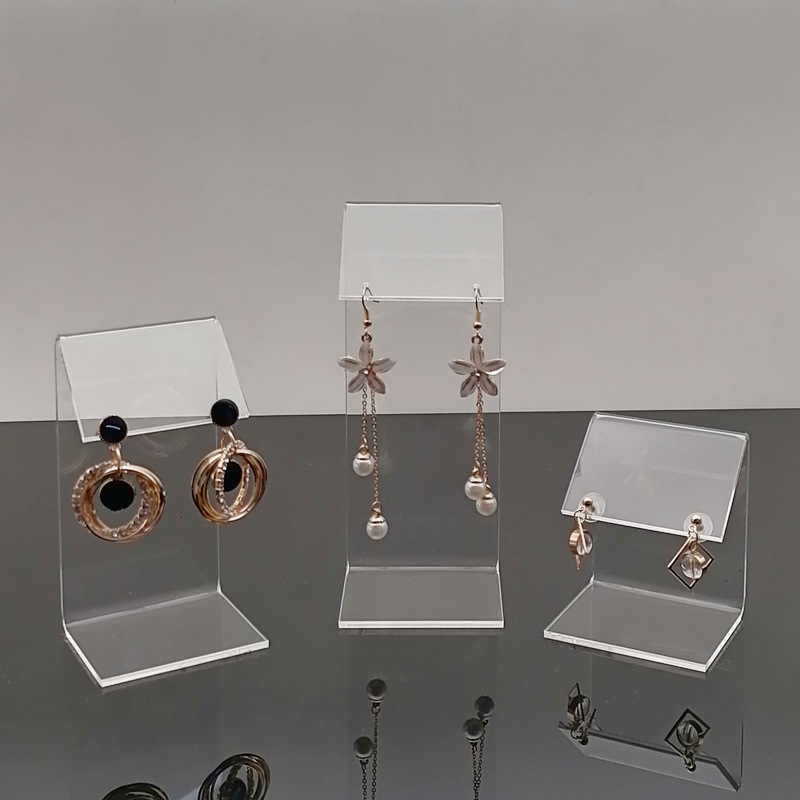 Creative fashionable transparent acrylic earrings