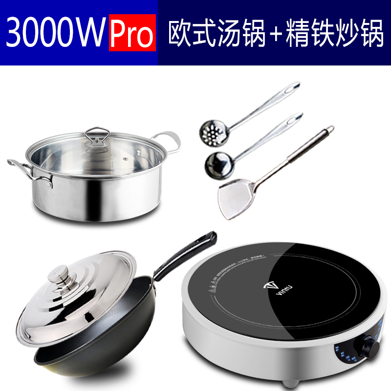 유럽식 수프 냄비 + 고급 철 냄비 세트