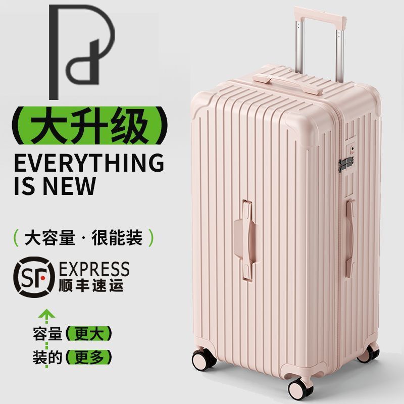 [Sf Free Shipping] Suitcase Unisex Password Box Universal Wheel Suitcase Large Capacity Trolley Case New Style