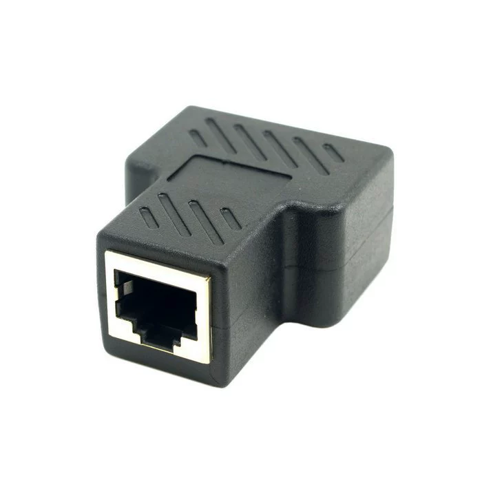 Расширитель кабеля сети CAT6 RJ45 с тремя направлениями - тройной усилитель сети из одного узла и двух поворотных соединителей