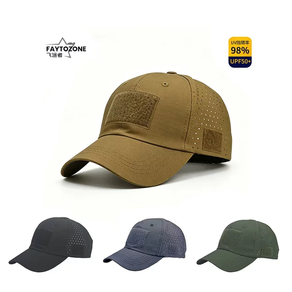 Cross-border outdoor camouflage cap, men's tactical baseball cap, men's summer sun hat, sun protection hat, manufacturer wholesale