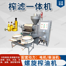出口非洲商用榨油机电动380v花生大豆螺旋榨油机 130型油葵榨油机