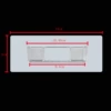 Transparent 6*14 pieces (2.5*10.48 plastic parts)