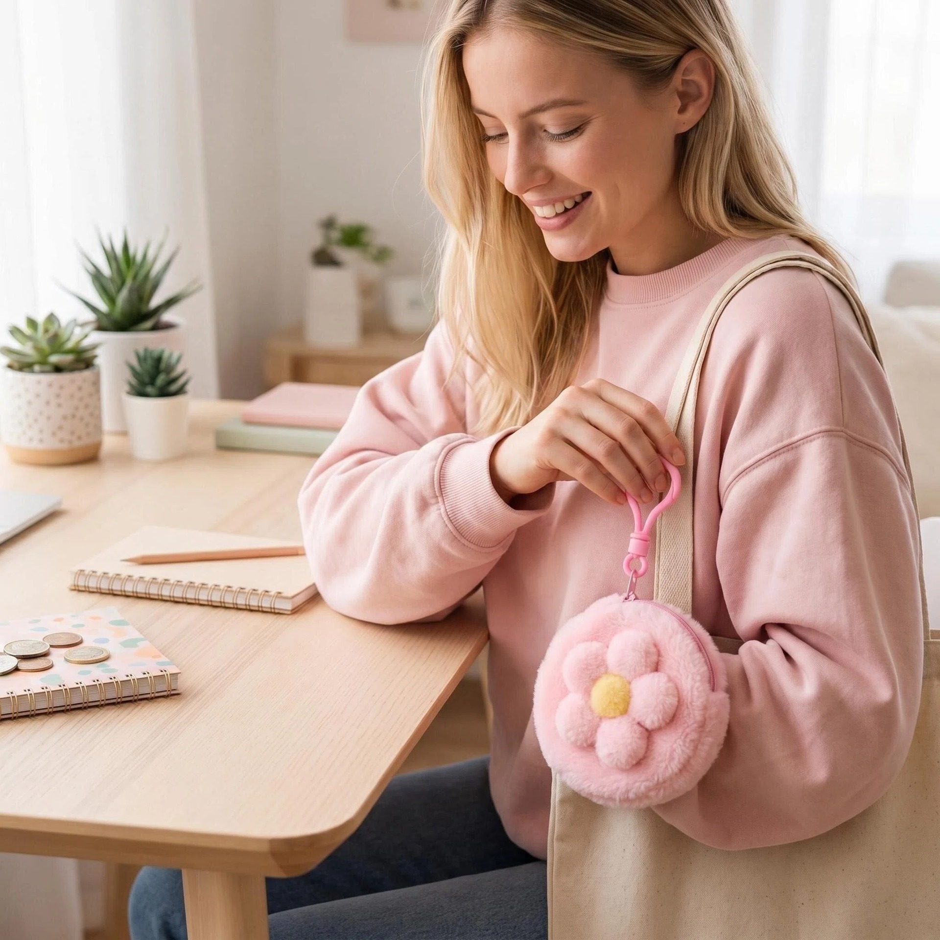 Shandong Factory Custom-Made Plush Coin Purse, Cartoon-Style Hair Clips, Accessories, Clothing Accessories, Oem Hair Ties, Wholesale of Hair Ornaments
