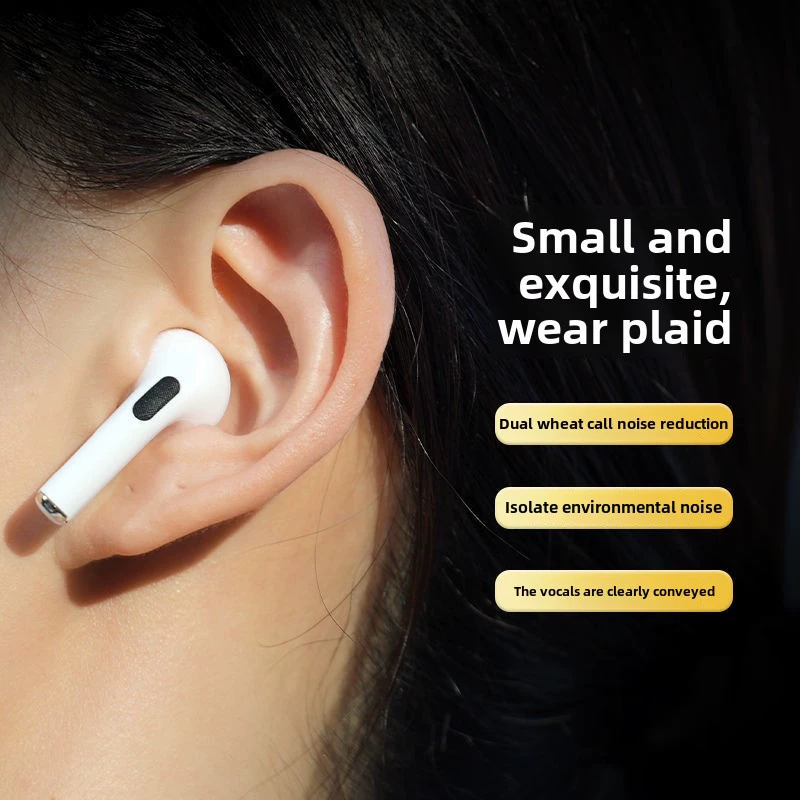 Bluetooth‑наушники Pro4 — true wireless полузаушные, шумоподавление, спортивный дизайн