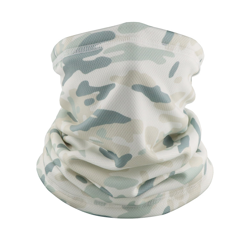 Máscara de invierno transfronteriza con buñuelo de vello grueso turbante de camuflaje para montar al aire libre con cubierta de cuello caliente para esquiar