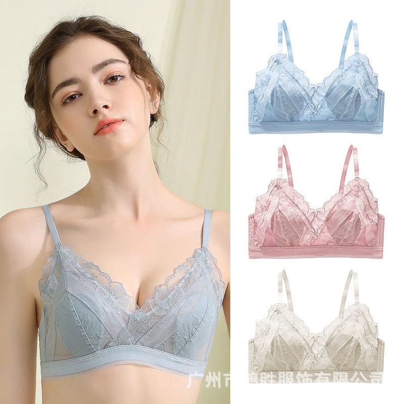 Venta directa de fábrica comercio electrónico transfronterizo Sudeste de Asia Vietnam Tailandia damas sin costuras sujetador de recogida lateral cómodo