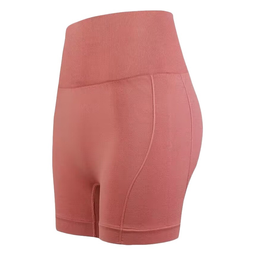 Amazon popular de tres puntos pantalones cortos de Yoga de cintura alta fitness Pantalones deportivos sin costuras de secado rápido de fondo Delgado pantalones cortos de prendas de vestir exteriores