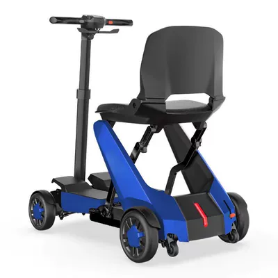 Plane and Used in the Cabin as – Qatlanan elektrik velosipedlər - blue-remote-control-folding-can-be-used-on-airplanes