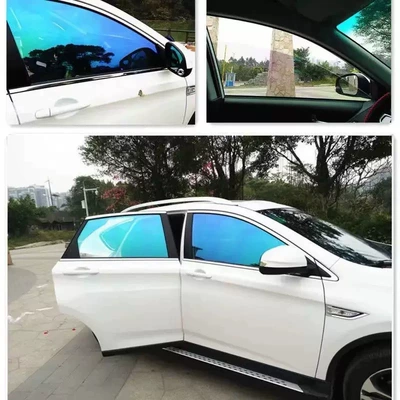 Automotive Film: Sun Protection Film Heat Insulation Film - zero-cut-10m-blue-enchantress-side-block