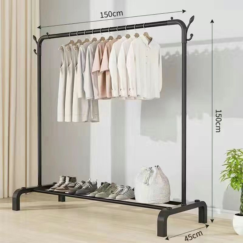 Percador de ropa simple, piso vertical para colgar ropa, estante de ropa, pequeño balcón para ropa doméstica, fuerte