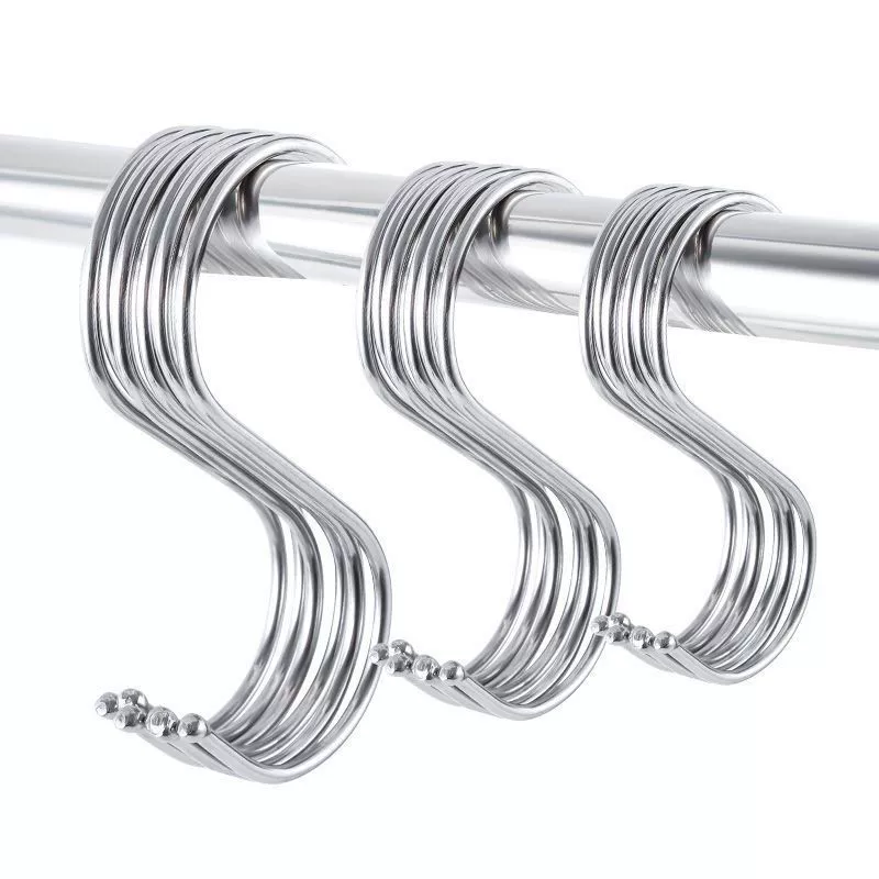 Blackless Magnetic Stainless Steel S -shaped hook S Hooking Sausage Hanging Blog Hook Kitchen S Hook Student Desk Hook