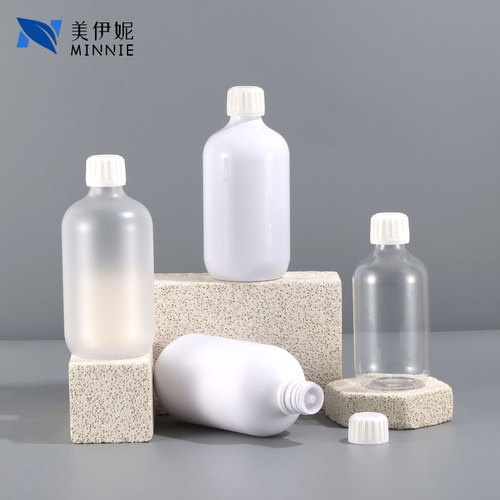 500ml PET plastic round shoulder hydrosol cap bottle shampoo bottle shower gel bottle cosmetic packaging material