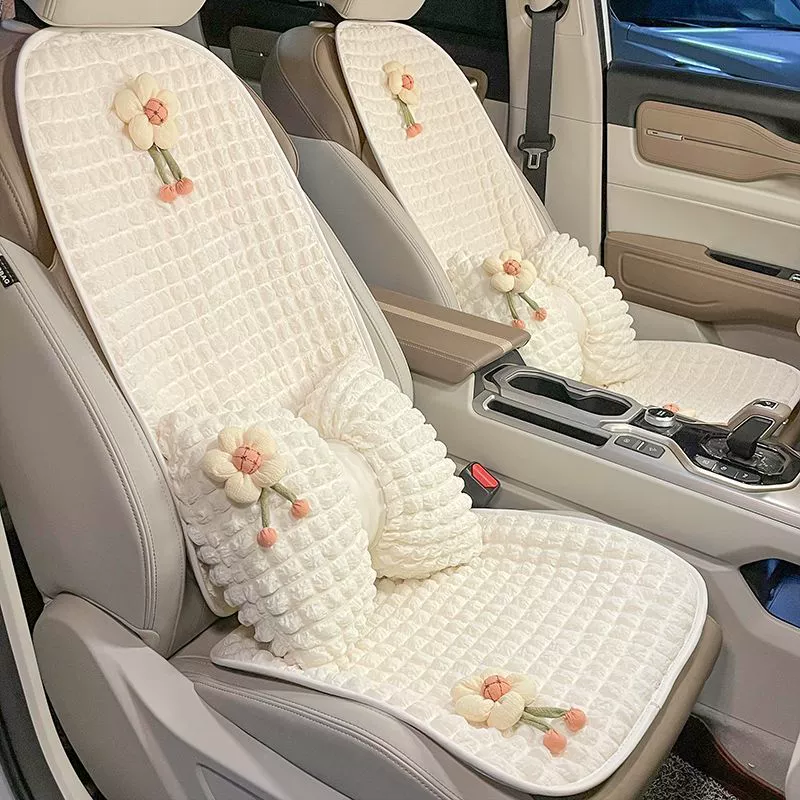Вентилируемая и дышащая подушка для автомобильного сиденья, подушка для автомобильного сиденья, летняя кружевная пузырьковая подушка, милая богиня, универсальная для всех сезонов