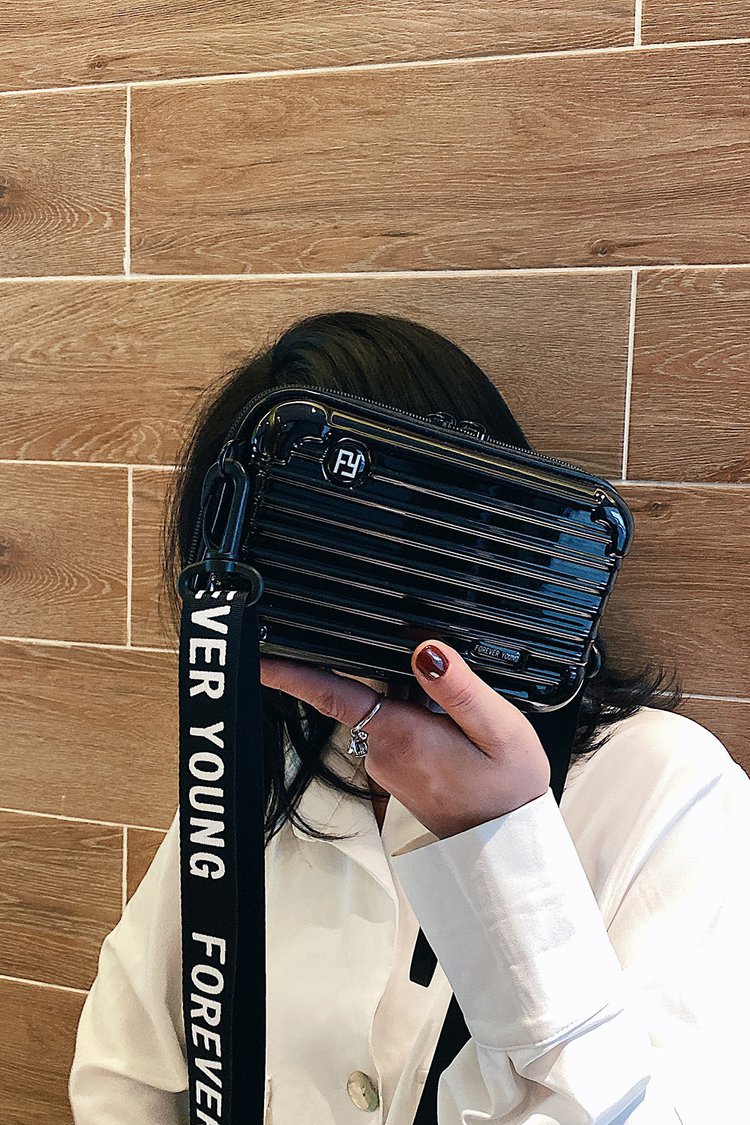 Mini Handheld Luggage Bag - Solid Color