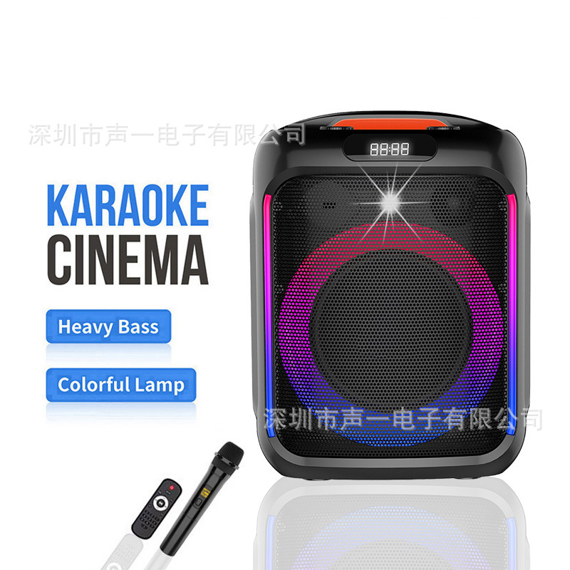 Zqs6170 Square Dance Outdoor Audio Karaoke Microphone Audio Microphone Home Wireless Bluetooth Satchel Speaker