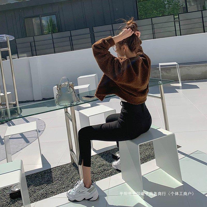 가을과 겨울 새 재킷 서양식 털면 패딩 코트 한국식 복고풍 양모 코트 여성 작은 남자를위한 쇼트