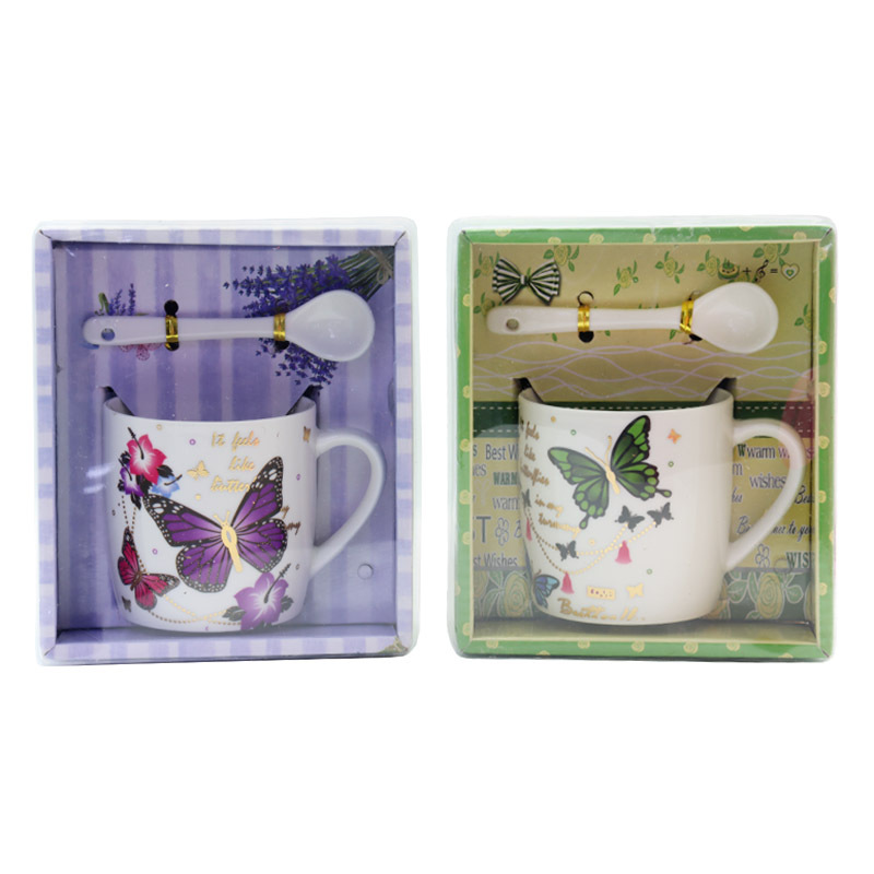 情人节蝴蝶咖啡杯