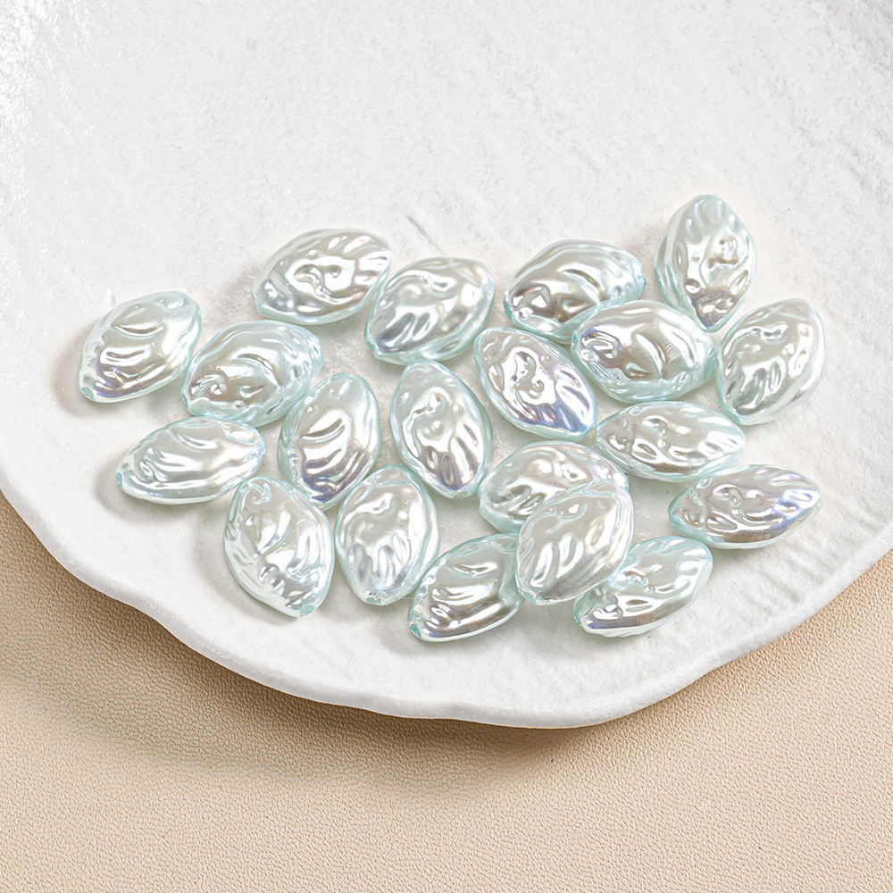30 ABS barroco de forma especial piedra pequeña perla ovalada con cuentas pulsera de bricolaje collar accesorios de joyería lote suelto