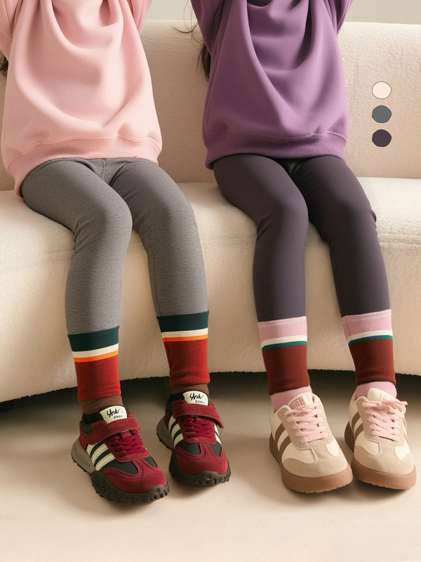 童贝レギンス2025年秋新作女の子カジュアルパンツ、配色がおしゃれで万能な子供服パンツ|undefined